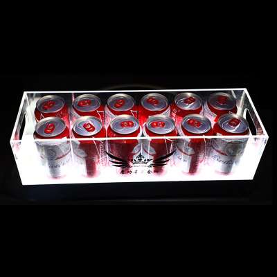 3 Tier Acrylic LED Bar Shelf Display with liquor bottle