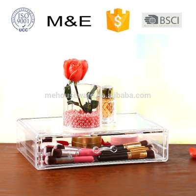 M&E 2017 Wholesale cheap drawer acrylic makeup organizer