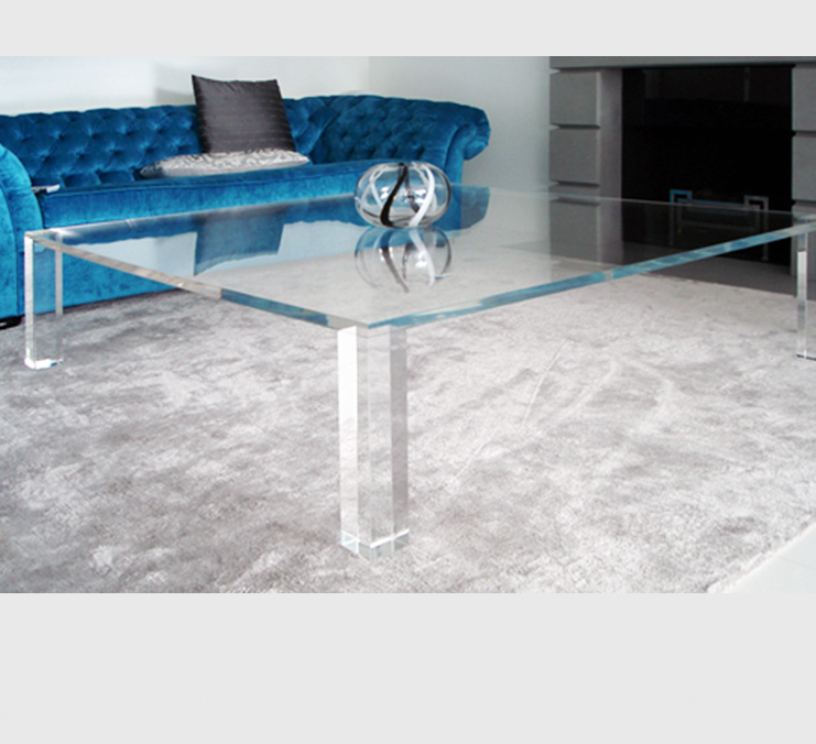 four legs square clear acrylic dinning room table / banquet table